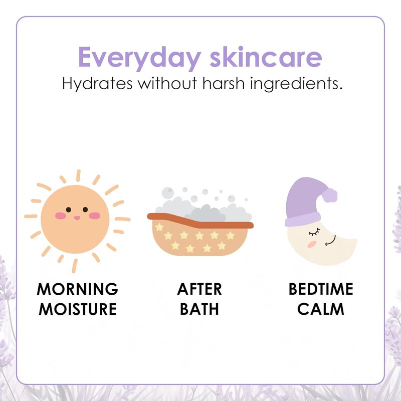 TruKid Lavender Cream Sensitive Skin Baby Lotion for Newborns Babies Toddlers All Natural Ingredient Skin Care for Kids Enriched with Shea Butter Cocoa Grape Seed Oil Vitamin E 34oz - Image 5