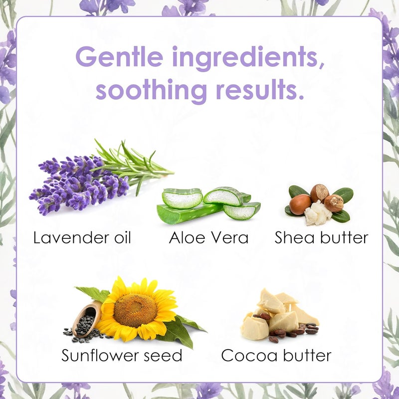 TruKid Lavender Cream Sensitive Skin Baby Lotion for Newborns Babies Toddlers All Natural Ingredient Skin Care for Kids Enriched with Shea Butter Cocoa Grape Seed Oil Vitamin E 34oz - Image 3