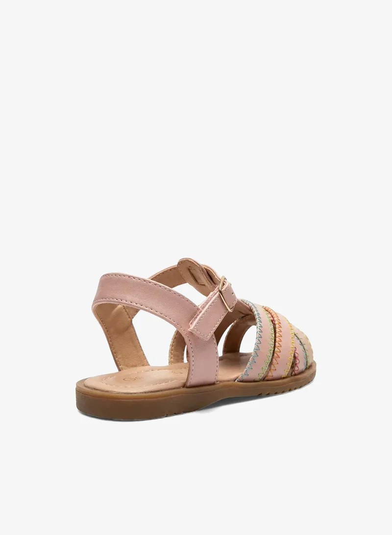 Geoomnii Pink Junior Girls’ Sandals with Backstrap – Soft, Comfortable & Secure Fit for Women | Best Price UAE