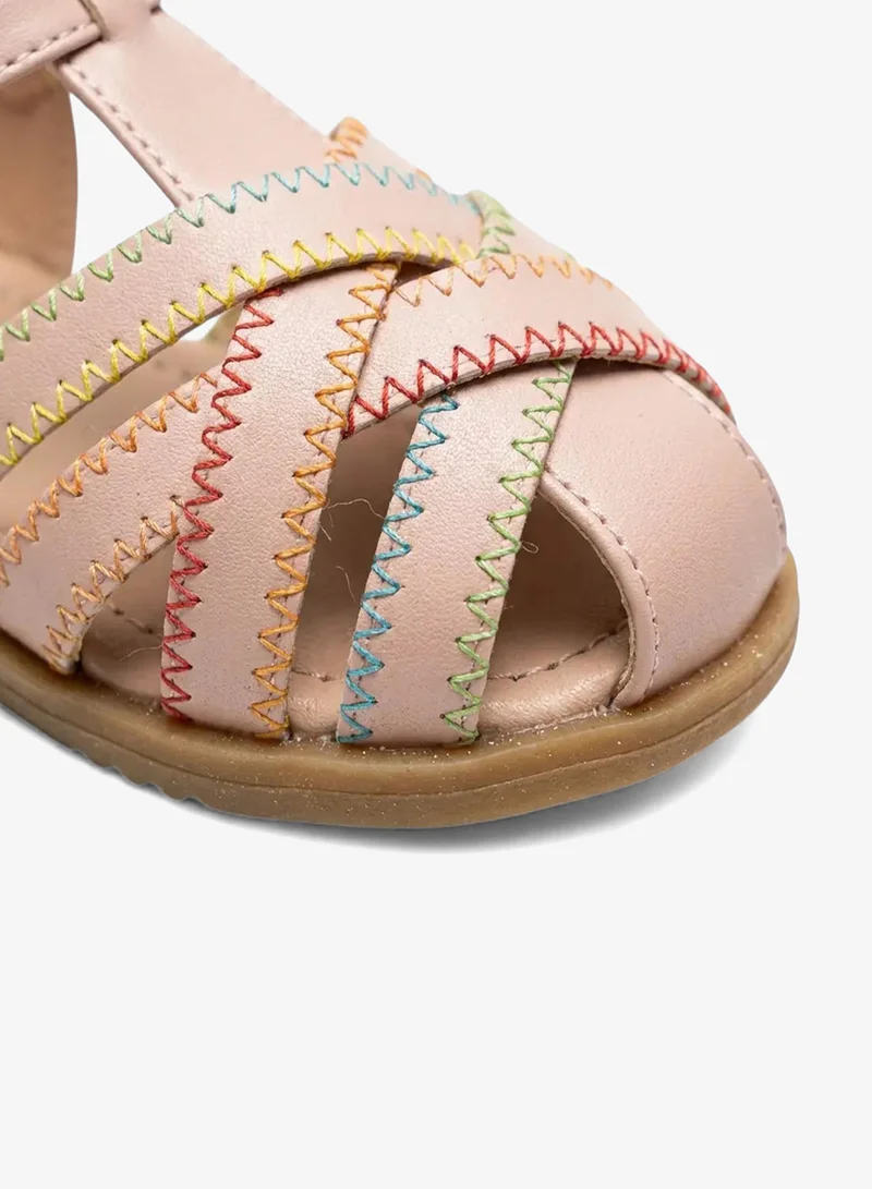 Geoomnii Pink Junior Girls’ Sandals with Backstrap – Soft, Comfortable & Secure Fit for Women | Best Price UAE