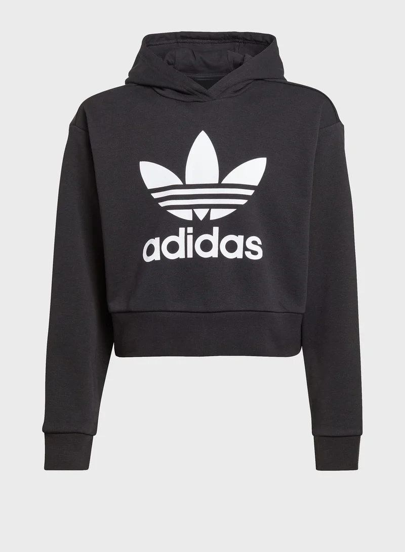 adidas Originals Youth Adicolor Cropped Hoodie