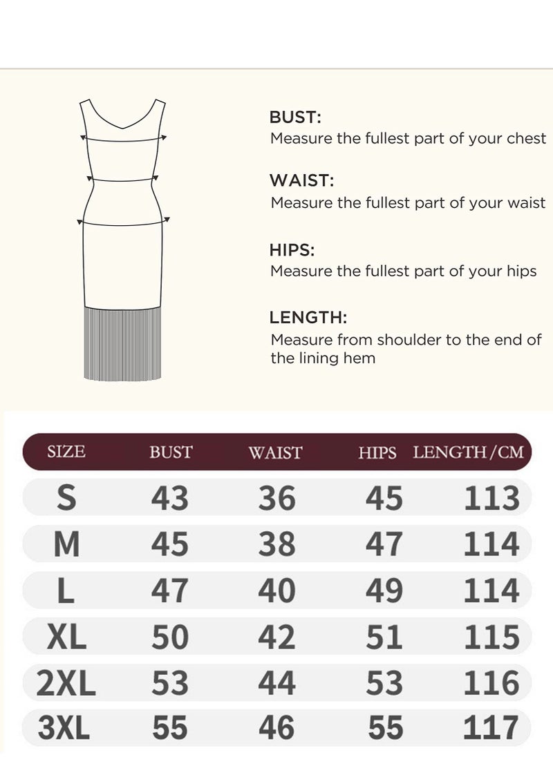 Excefore - Women's Flapper Dresses 1920s Beaded Fringed Great Gatsby Dress, Beige/M - Image 1