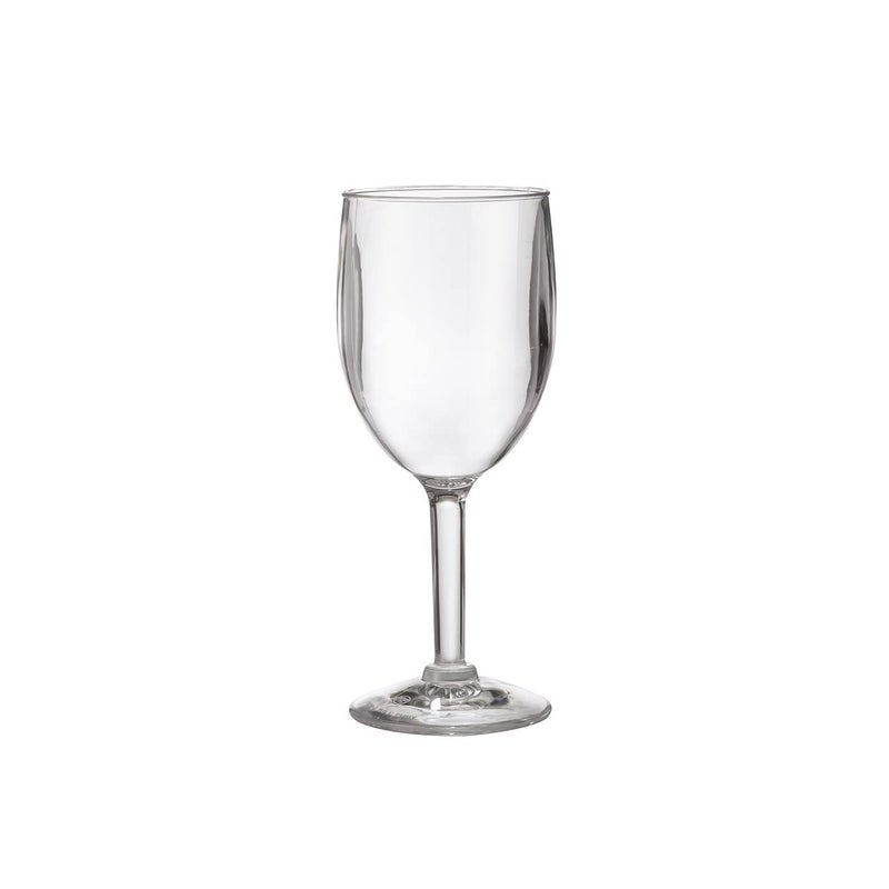 GET SW14041SANCLEC HeavyDuty Reusable Shatterproof Plastic Wine Glasses 8 Ounce Clear Set of 4
