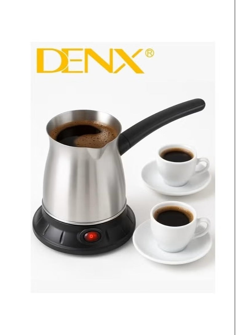 Dinex **DENX DX2086 Electric Turkish Coffee Maker, 650W, 0.5L Capacity, Up to 5 Cups, Stainless Steel Body, 360° Rotating Base** - Image 2