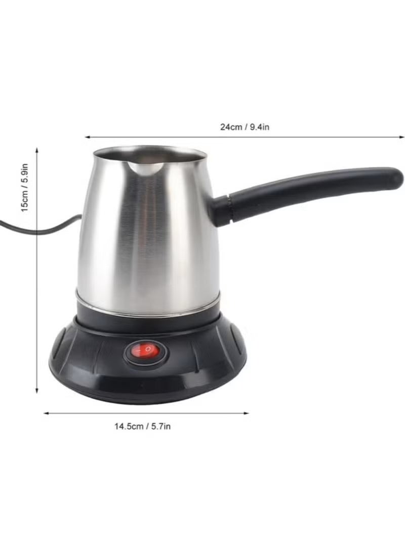 Dinex **DENX DX2086 Electric Turkish Coffee Maker, 650W, 0.5L Capacity, Up to 5 Cups, Stainless Steel Body, 360° Rotating Base** - Image 5