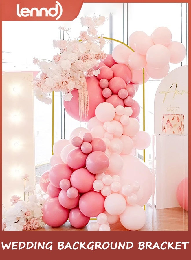 LENND Wedding Arch Backdrop and Arch Cover Metal Arch Frame 220cm with Arch Frame Cover Suitable for Birthday Party Wedding Bridal Baby Shower Event Decoration - Image 4