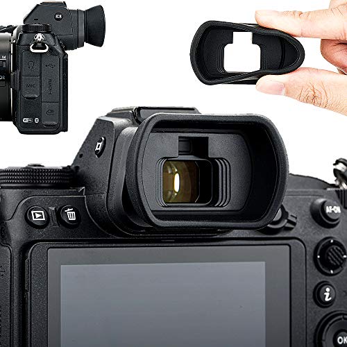Kiorafoto Soft Silicon Camera EVF Viewfinder Eyecup Eyepiece Eyeshade for Nikon Z6III Z5II Z6II Z7II Z6 Z7 Z5 Replaces Nikon DK-29 Eye Cup Protector (Does Not Fit Z9!) - Image 1