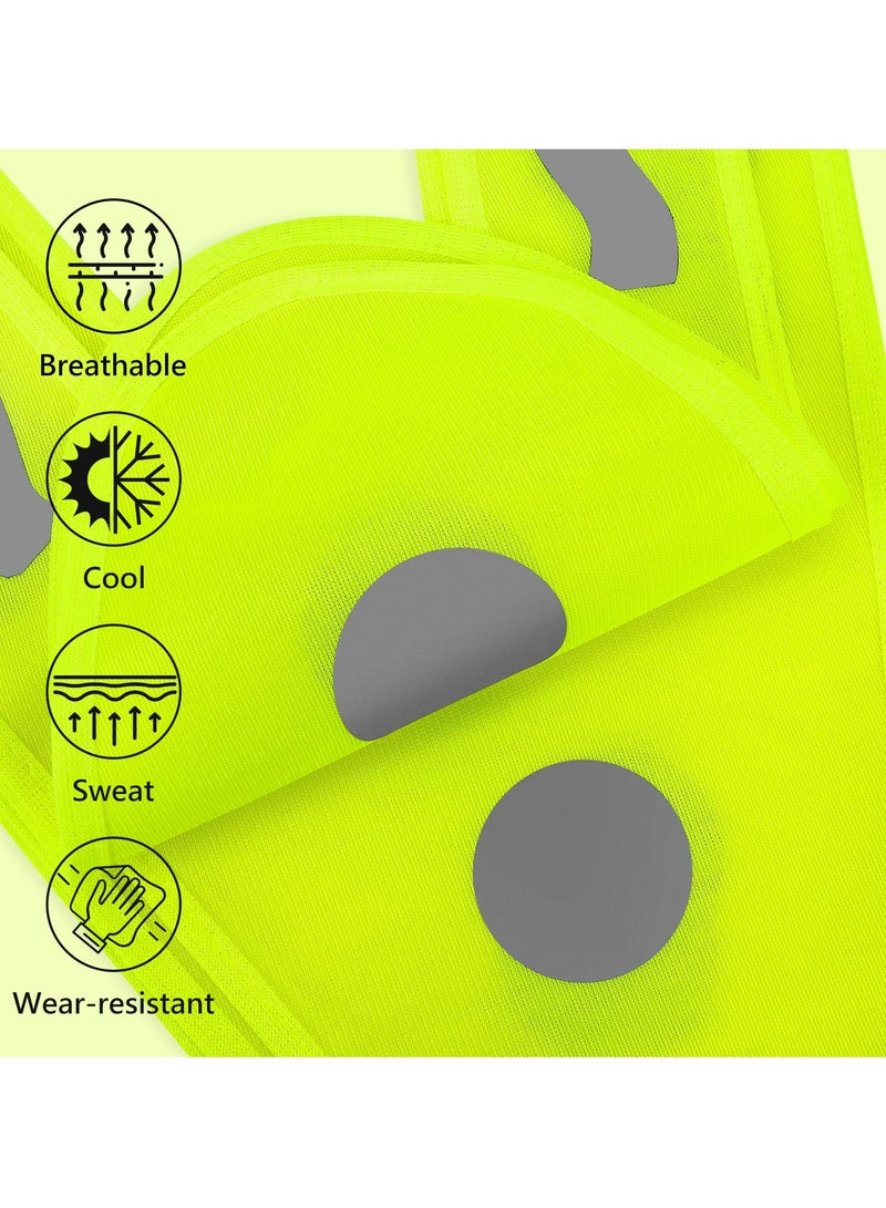 KASTWAVE 4-Pack Kids Reflective Safety Vests - Durable High-Visibility Vests for Children's Biking, Walking, and Outdoor Activities with Enhanced Safety Features - Image 4