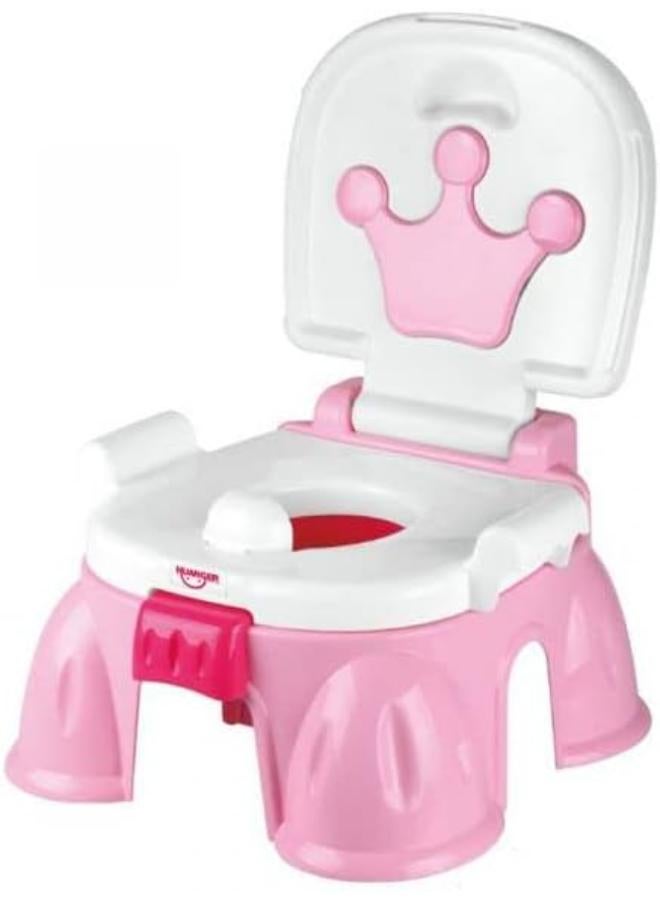 Huanger 3in1 Training Toilet For Children With Music, Potty for Kids, Potty, Toilet Seat and step stool-Pink