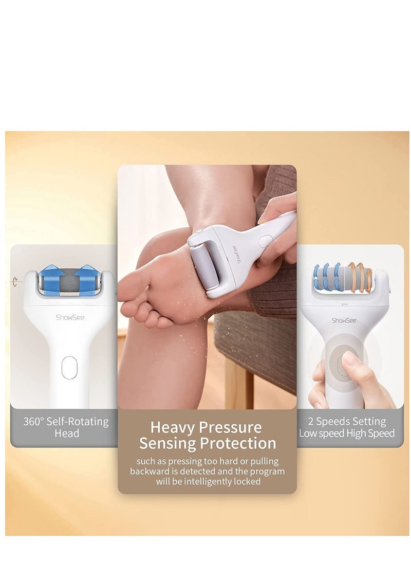 Showsee Electric Foot File Vacuum Callus Remover - Image 4