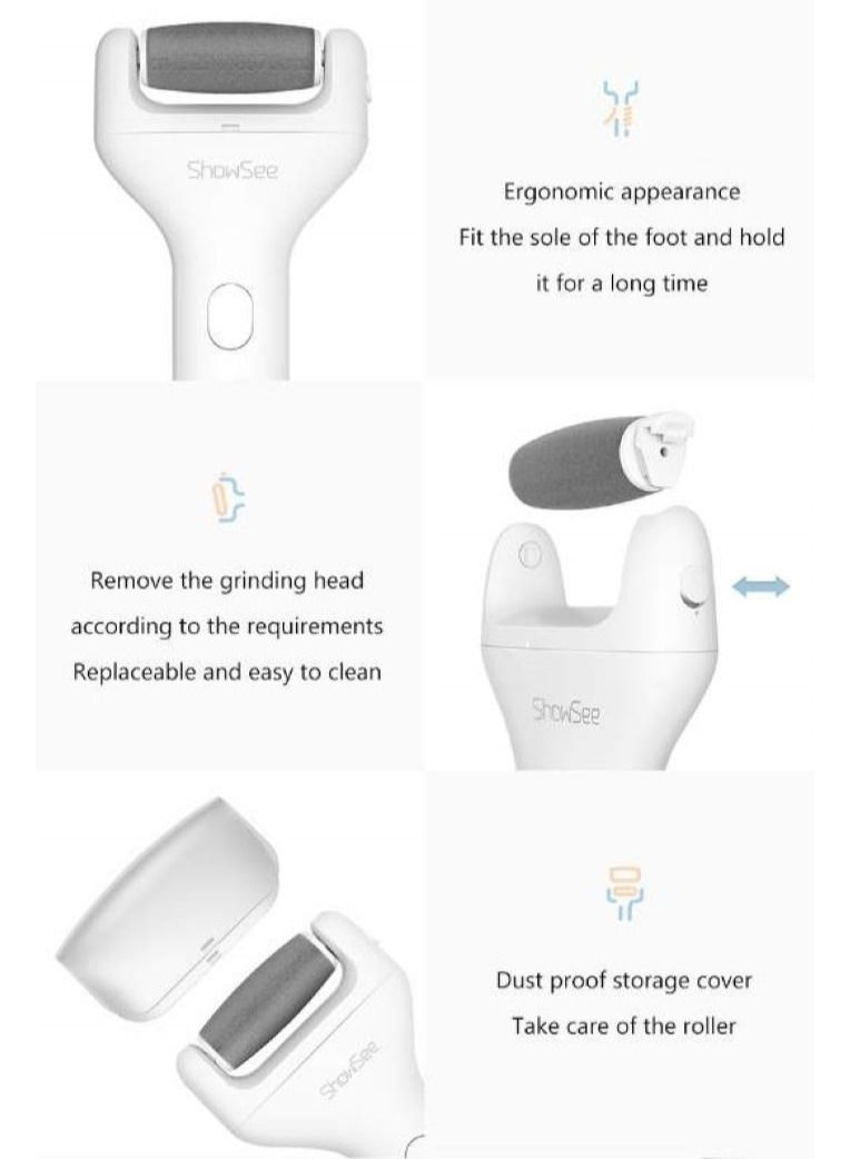 Showsee Electric Foot File Vacuum Callus Remover - Image 2