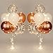 Ainiv 2 Set Table Balloon Stand Kit with Lights Light Up Balloon Holder Include 16 Pink Latex Confetti Balloons Wedding Party Decorations for Birthday Graduation Anniversary Christmas - Image 2