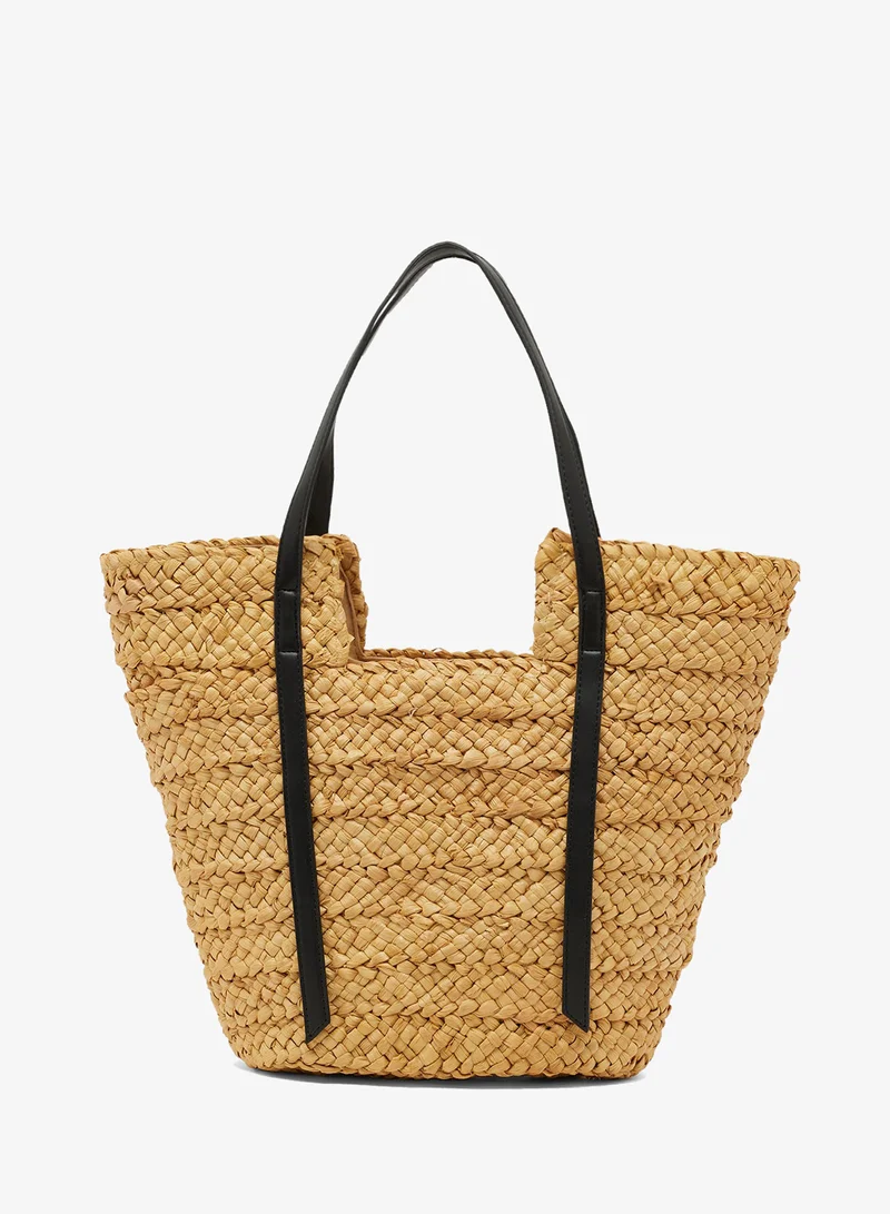 raffia tote bag