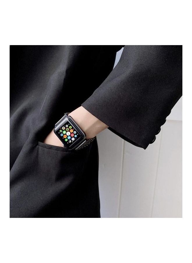 NIBEMINENT - Replacement Strap For Apple Watch Series Gold - Image 1