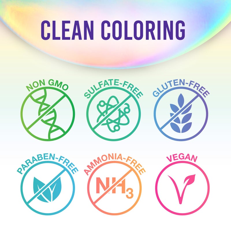 Punky Violet Semi Permanent Hair Color â€“ Vegan, Cruelty-Free Conditioning Violet Hair Dye for Bleached & Pre-Lightened Hairs Lasts 35 Washes, 3.5 fl oz - Image 4