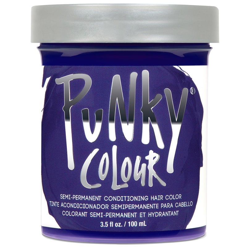 Punky Violet Semi Permanent Hair Color â€“ Vegan, Cruelty-Free Conditioning Violet Hair Dye for Bleached & Pre-Lightened Hairs Lasts 35 Washes, 3.5 fl oz - Image 1