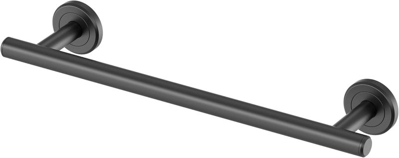 Gatco 4241MXA Latitude II Hand Towel Bar 12 Matte BlackWall Mounted Single Hand Towel Holder for Bathroom