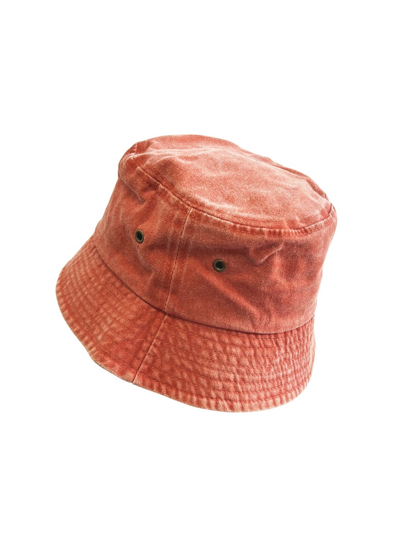 Generic Washed fisherman's hat Denim sun hat Outdoor sunscreen spray basin hat Fashion travel hat  - Image 4
