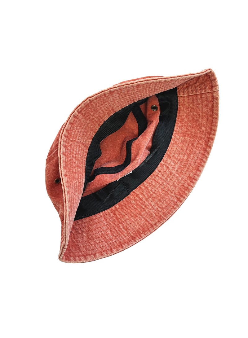 Generic Washed fisherman's hat Denim sun hat Outdoor sunscreen spray basin hat Fashion travel hat  - Image 3