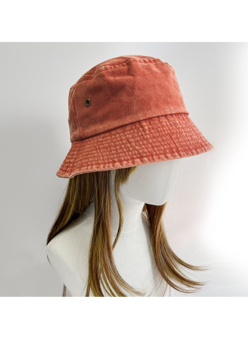 Generic Washed fisherman's hat Denim sun hat Outdoor sunscreen spray basin hat Fashion travel hat  - Image 5