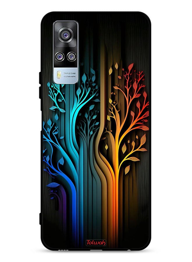 Tolwak vivo Y53s 4G Protective Case Cover Tree Leaves Art - Image 1