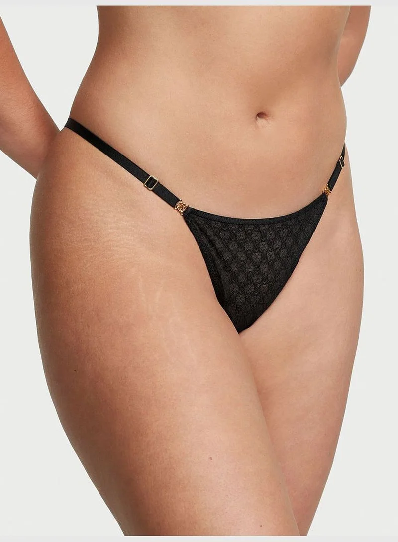 Victoria's Secret Icon by Victoria's Secret Lace Adjustable String Thong Panty