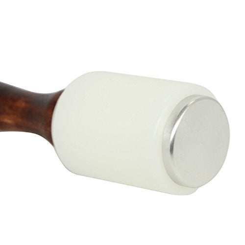 Stormshopping Leathercraft Wooden Handle Nylon Hammer - Wood Leather Carving Hammer Mallet for DIY Stamping Sew Leather Cowhide Tool - Image 4