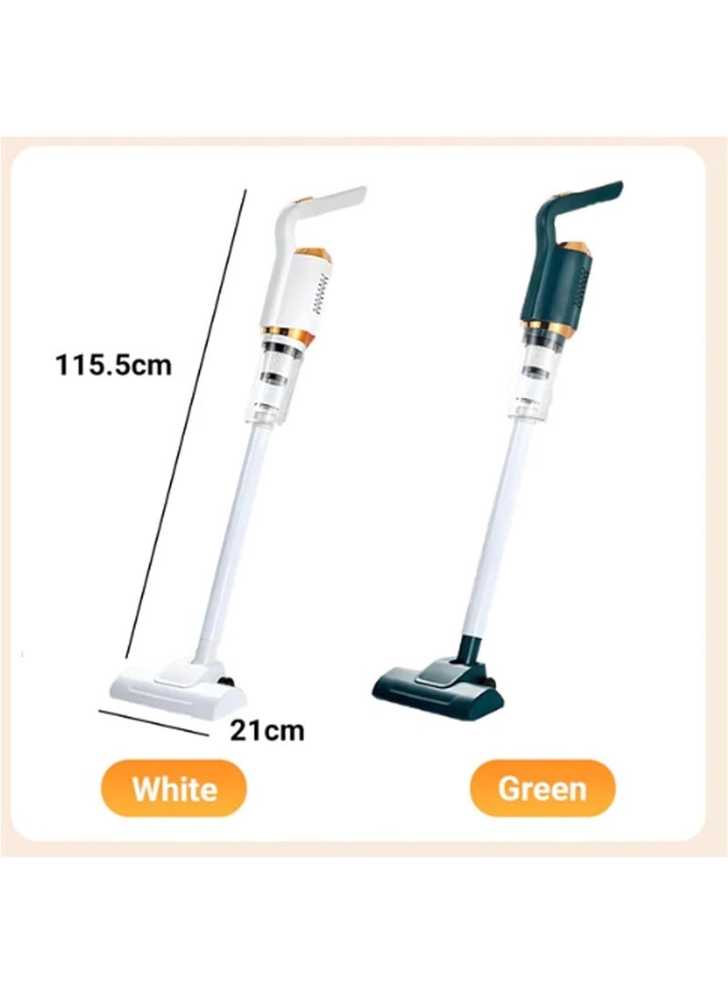 ON MART Wireless Vacuum Cleaner | 3-in-1 Cordless & Handheld Vacuum with Mop Function | 7500Pa Suction | For Car & Home with 4 Nozzles (White) - Image 3