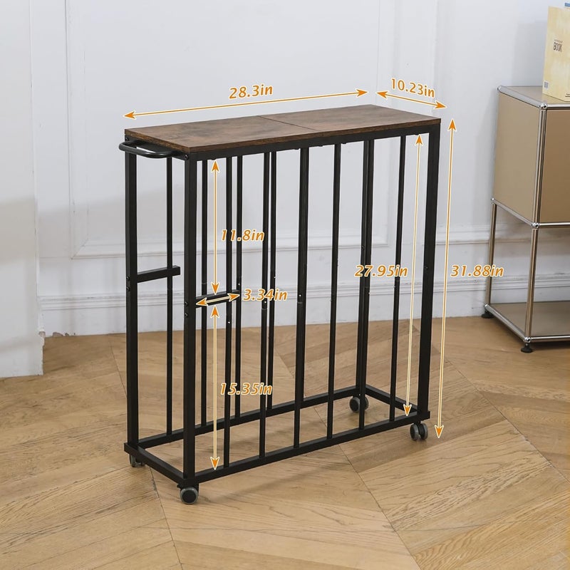 INDIDECOR INDIAN DECOR 26311 Large Art Storage Rack Drying Painting Canvas Rack with Wheels Art Storage Display Stands for Canvas Frame Drawing Board Metal Crafts Print Rack for Art Display Galleries  - Image 2