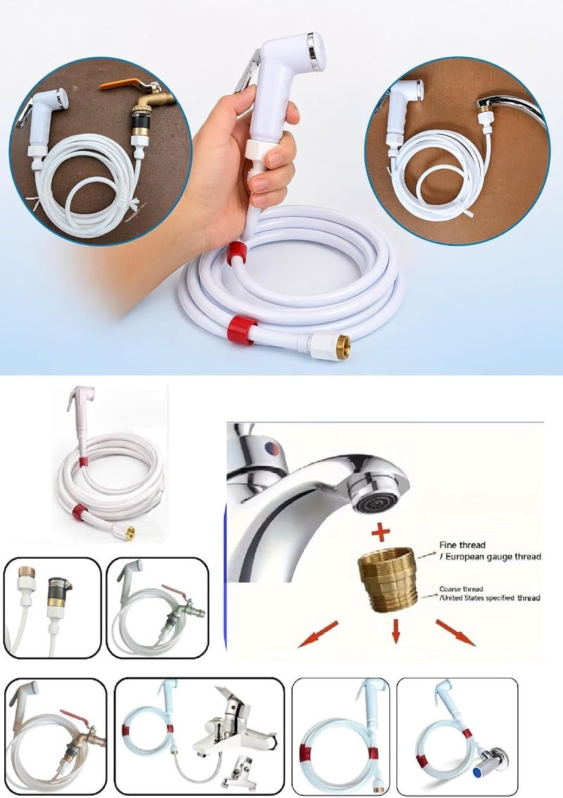 4 in 1 Kitchen & Bathroom Set – Floor Drain Bug Odor Eliminator Valve + Silicone Seal for Drain & Bathtub + Flexible Extender for Mixer to Reduce Splashes + Transparent Water Hose 10m (6mm) Versatile - Image 2