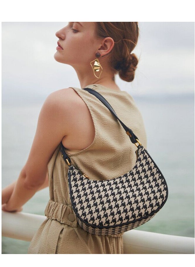houndstooth pattern bag  Handbags for Women Shoulder Tote bag - Image 3