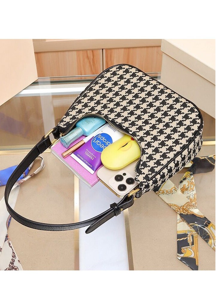houndstooth pattern bag  Handbags for Women Shoulder Tote bag - Image 5