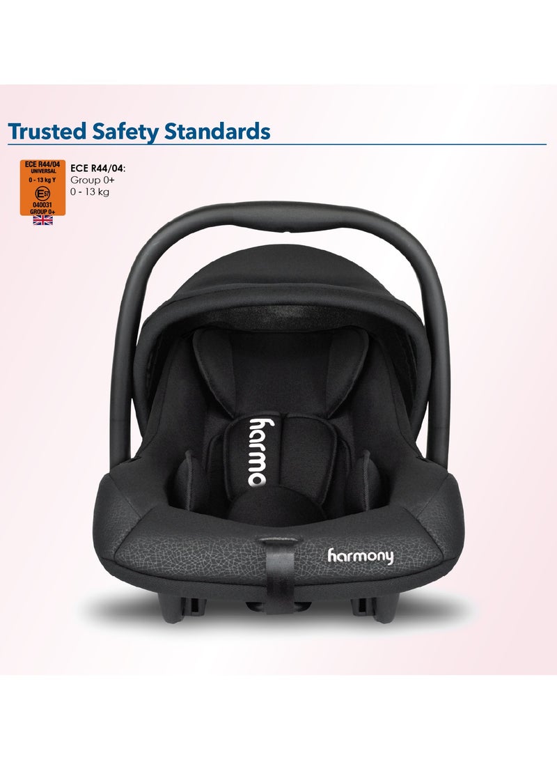 Harmony Finley Infant Car Seat | Rear-Facing Group 0+ | Birth to 13 kg | 5-Point Harness | ECE Certified | Canopy & Carry Handle - Image 2