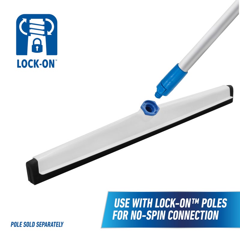 Unger - 961350 Professional AquaFlex Uneven Surface Floor Squeegee with Splash Guard, 22" - Image 5