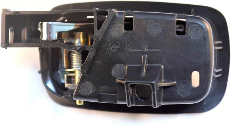 PT Auto Warehouse GM-2007MA-FP Inner Interior Door Handle - Black Housing with Chrome Lever - Front Left/Right Pair - Image 2