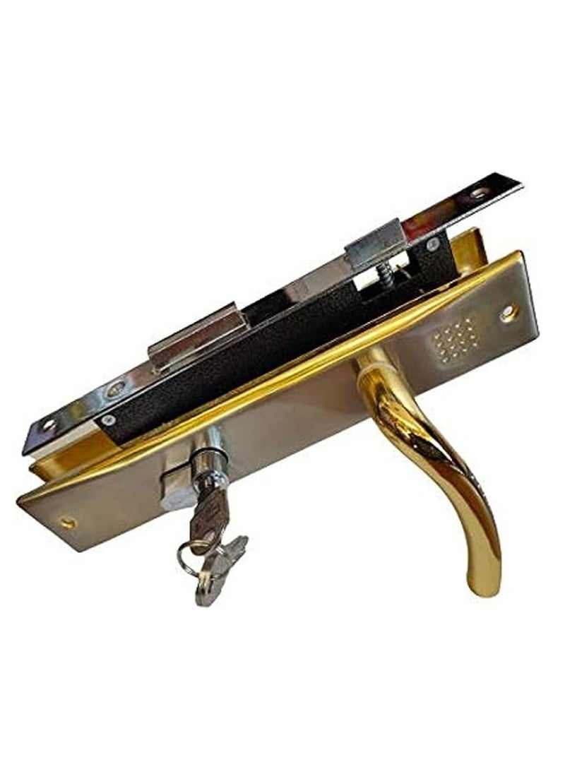 KNP KNP Lever Door Handle Lockset Elegant gold finish featuring an elegant gold finish for a sophisticated touch. 