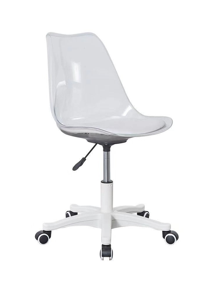 Tanwer Home Comfort Computer Chair, Female Bedroom Makeup Chair, White  - Image 1