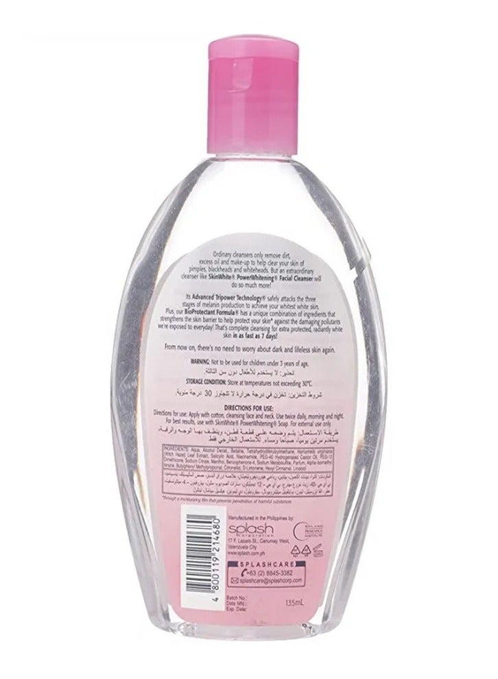 skin white Oil Control Facial Cleanser Toner Power Whitening Pimple Remover Blackhead Remover 135mL - Image 4
