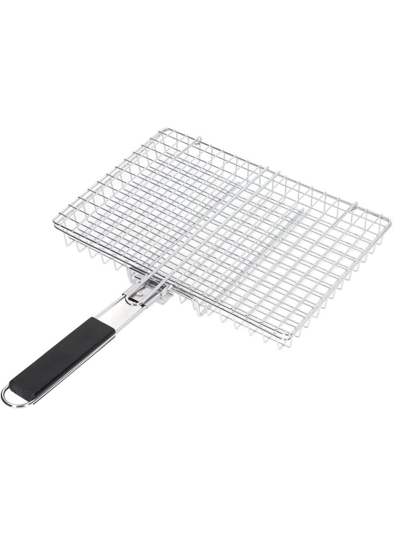 Home Care Grill Basket â€“ Rustproof Stainless Steel BBQ Grilling Basket for Meat, Steak, Vegetables & Seafood | Heavy-Duty Grill Accessories, Dishwasher Safe | Perfect Grilling Gift for Men & Dad - Image 1