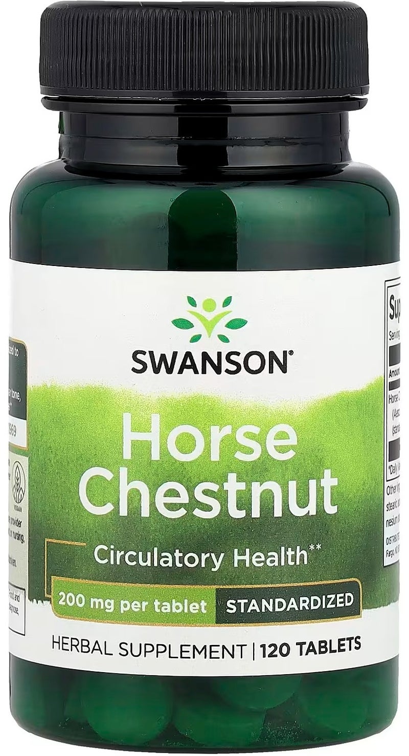Swanson Horse Chestnut 200 mg 120 Tablets - Image 1