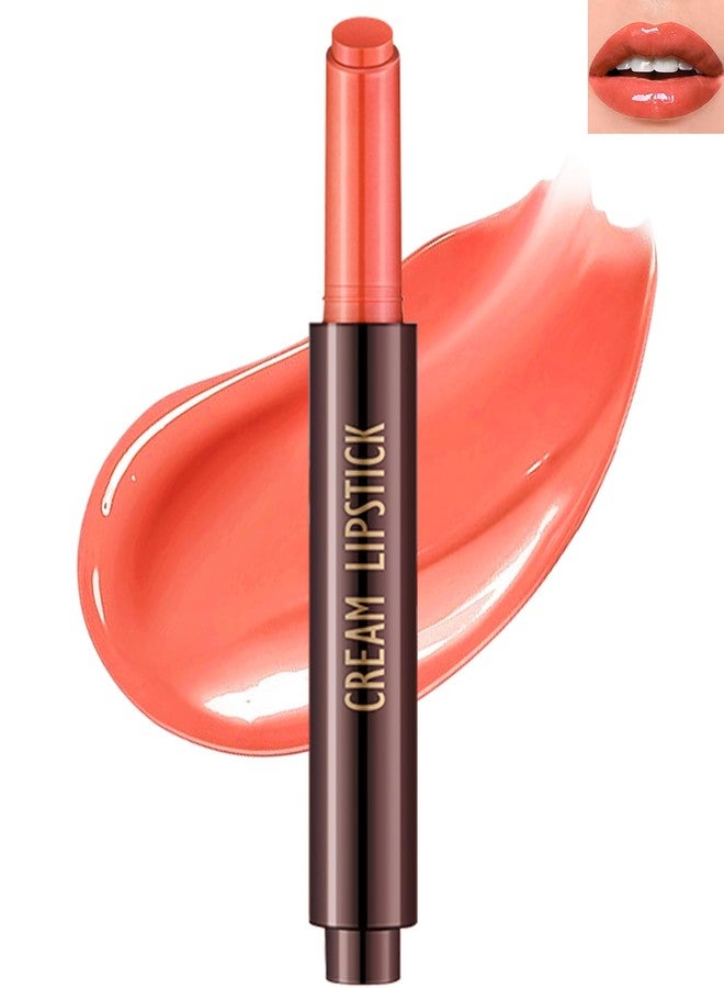 LYSdefeu Hydrating Shimmer Lipstick,Moisturizing Jelly Lip Gloss,High Shine Dew Tinted Lipstick,Long Lasting Waterproof Tint Lip Balm Plumping Lip Stain,Non Sticky Glossy Butter Blam, Makeup Gift for Women-07# - Image 1