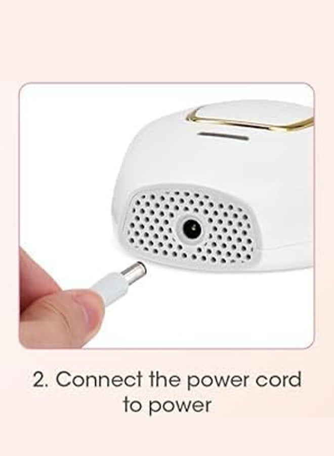 Loquat Laser Hair Removal Device,Painless Permanent Full Body Facial Upper Lip Line Armpits Legs Arms Face Lazer Safeu0026Long-Lasting, Corded - Image 5