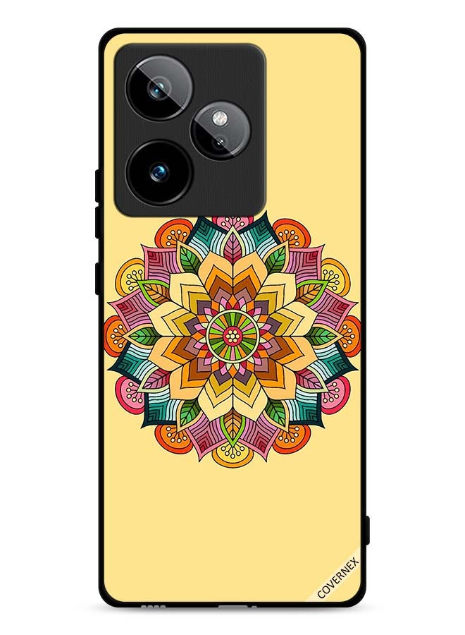 Covernex Realme GT 7T 5G Protective Case Cover Round Mandala Pattern