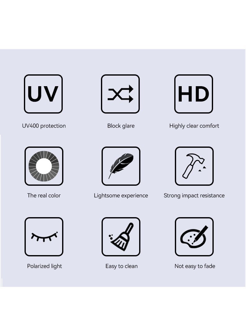 نظارات شمسية مستقطبة وضعت على إطار نظارات قصر النظر - Image 5