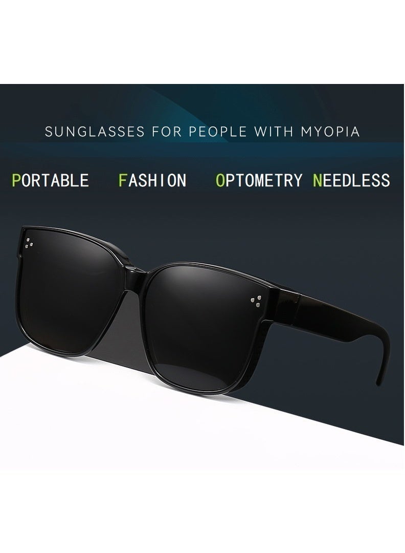 نظارات شمسية مستقطبة وضعت على إطار نظارات قصر النظر - Image 3