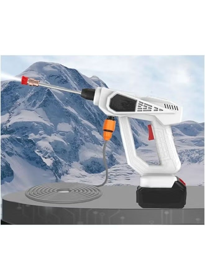 Portable Car Wash Electric High Pressure Cleaner With Rechargeable Battery Foam Bottle Nozzle Hose For Car Wash Watering Flowers Cleaning Floor - Image 5
