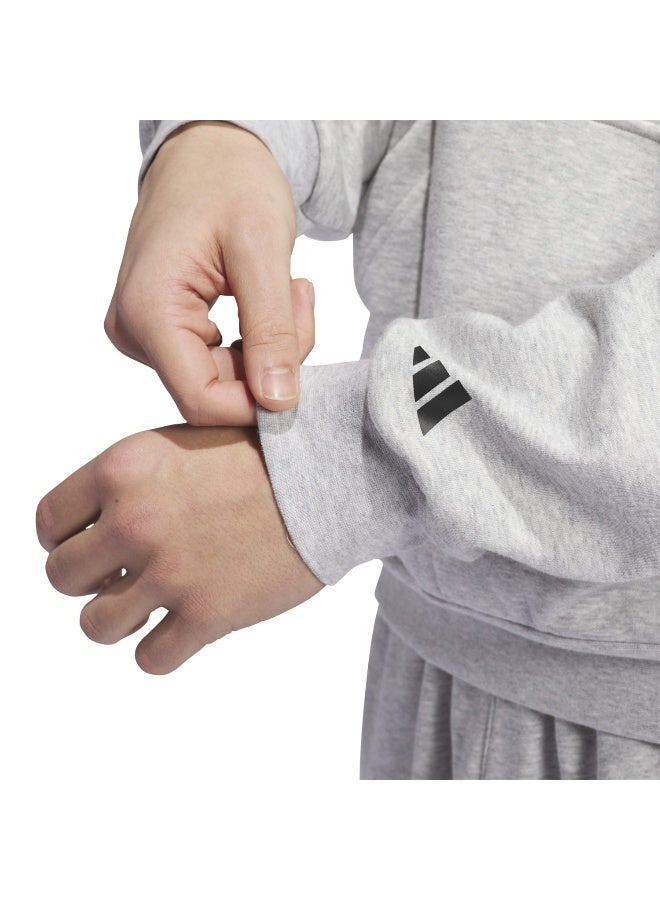 Adidas adidas SLT Fleece Hood Grey Originals Men SWEATSHIRTS  - Image 5
