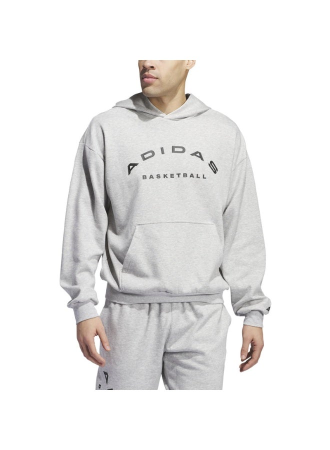 Adidas adidas SLT Fleece Hood Grey Originals Men SWEATSHIRTS  - Image 4