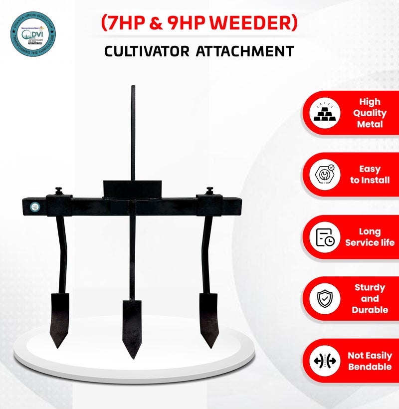 DVI Heavy Duty Cultivator Attachment for 7 HP & 9 HP Weeder/Tiller/Cultivator. - Image 4