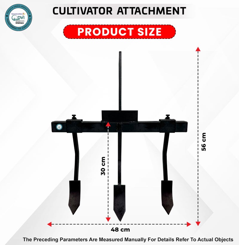 DVI Heavy Duty Cultivator Attachment for 7 HP & 9 HP Weeder/Tiller/Cultivator. - Image 3